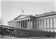 Inaugural Stands - Southeast Corner of Treasury, 1913. Creator: Harris & Ewing.