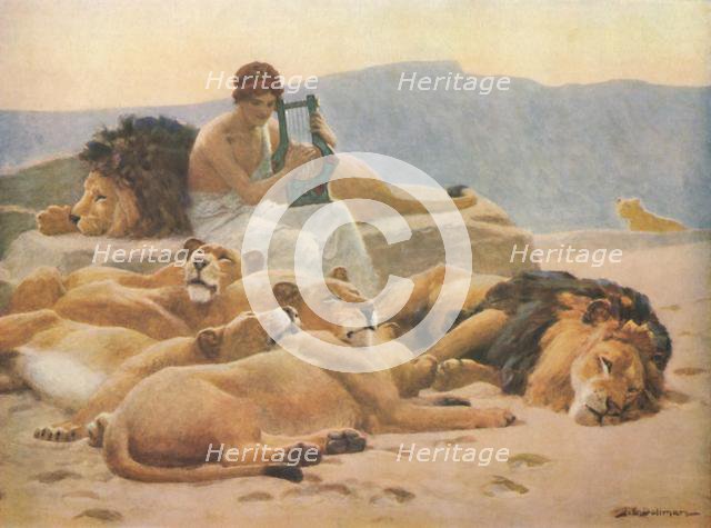 'Orpheus and His Lute', late 19th-early 20th century, (1914). Creator: John Charles Dollman.