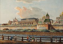 View of the Winter Kremlin Palace from Moskva River, 1780s. Artist: Camporesi, Francesco (1747-1831)