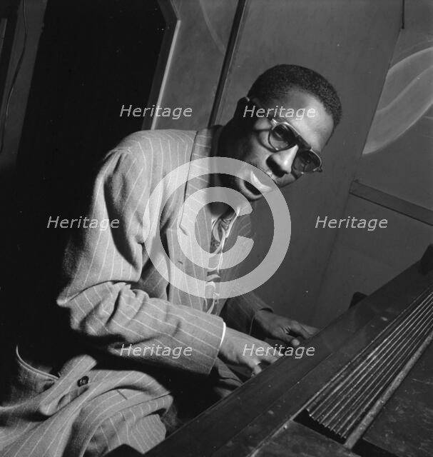 Portrait of Thelonious Monk, Minton's Playhouse, New York, N.Y., ca. Sept. 1947. Creator: William Paul Gottlieb.