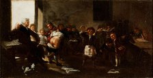 The School Scene (La Letra con Sangre Entra) , 1780-1785. Creator: Goya, Francisco, de (1746-1828).