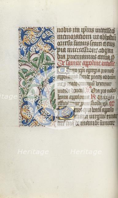 Book of Hours (Use of Rouen): fol. 54v, c. 1470. Creator: Master of the Geneva Latini (French, active Rouen, 1460-80).