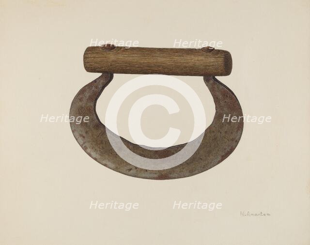 Chopping Knife, c. 1940. Creator: Nicholas Amantea.