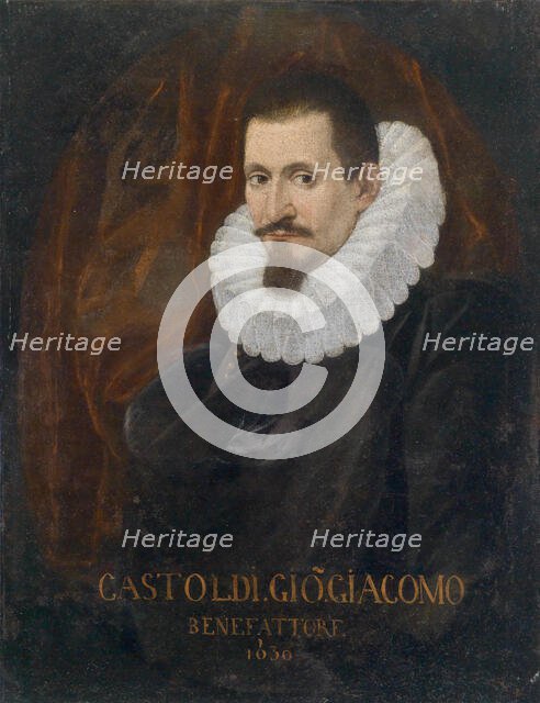 Portrait of the singer and composer Giovanni Giacomo Gastoldi (1553-1609), First Half of 17th cen.. Creator: Anonymous.