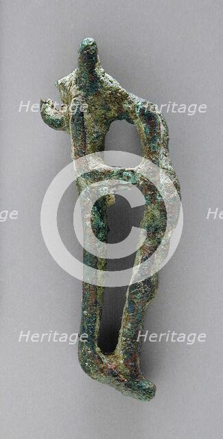 Jackal Headed Figurine Protecting Osiris, Probably Ptolemaic Period (323-30 BCE). Creator: Unknown.