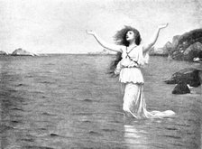 Pictures from the Royal Academy: Ariadne - P. H. Calderon, R.A., 1895. Creator: George Meisenbach.