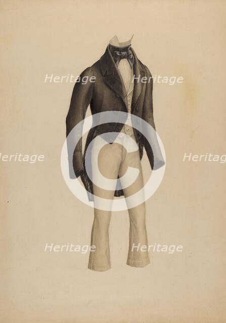 Boy's Coat and Trousers, c. 1939. Creator: Henry De Wolfe.