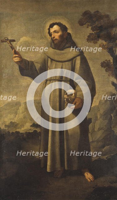 St Francis. Creator: School of Francisco de Zurbarán.