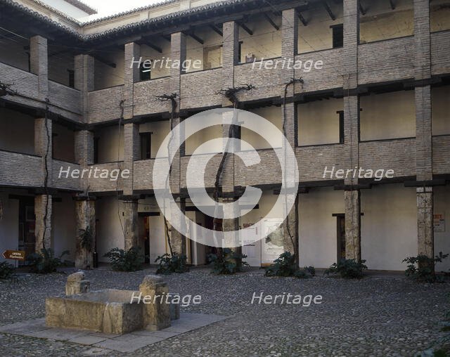 Courtyard, Corral del Carbon, Granada, Andalusia, Spain (2002). Creator: LTL.