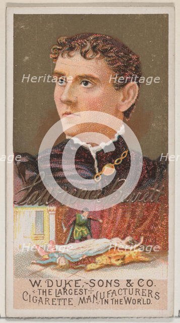 Lawrence Barrett, from the series Great Americans (N76) for Duke brand cigarettes, 1888., 1888. Creator: Unknown.