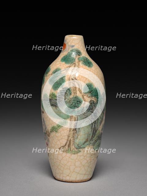 Snuff Bottle with Stopper, 1736-1795. Creator: Unknown.