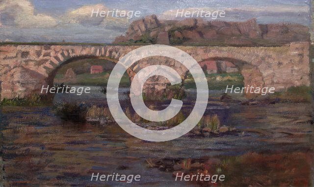Landscape with Bridge, unknown date. Creator: Fredrik Jonas Lucian Botfield Collett.