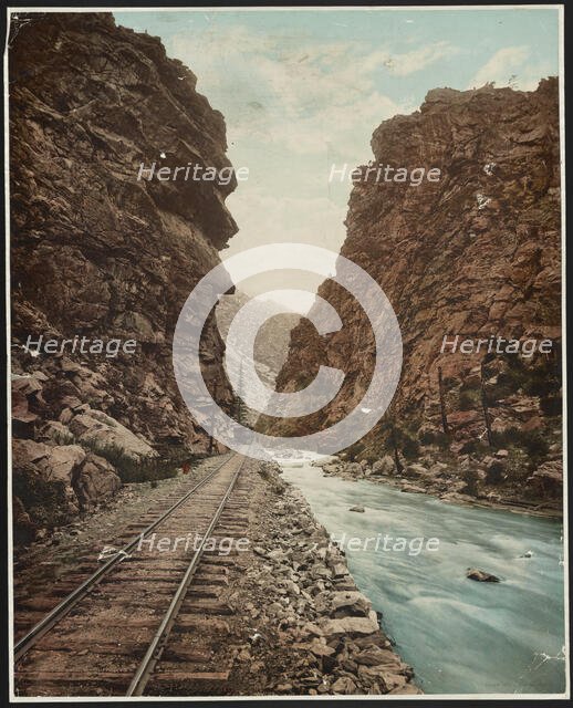 Clear Creek Canon, Colorado, c1899. Creator: William H. Jackson.