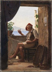 A Fisherman from Sorrento, Italy, 1860. Creator: Carl Bloch.