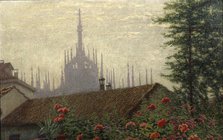 The Towers of the Duomo, 1900-1901. Creator: Morbelli, Angelo (1853-1919).