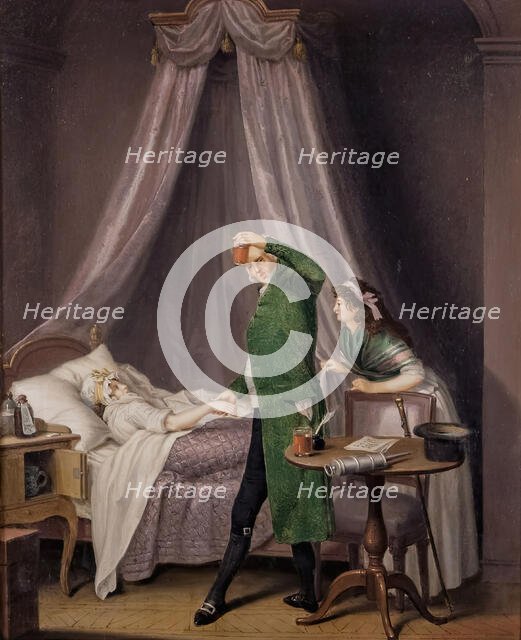 Doctor's visit, 1797. Creator: Per Hillestrom.