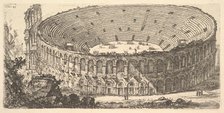 Plate 25: Amphitheater of Verona (Anfiteatro di Verona), ca. 1748. Creator: Giovanni Battista Piranesi.