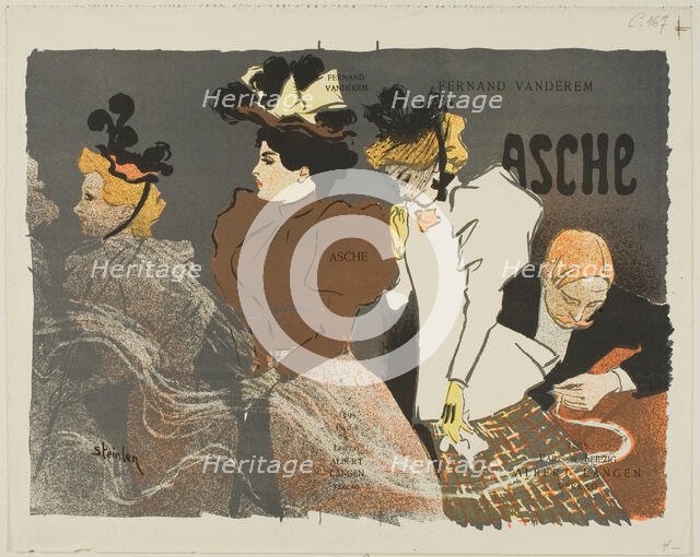 Asche, 1895. Creator: Theophile Alexandre Steinlen.