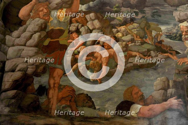 The Fall of the Giants (Sala dei Giganti), 1536. Artist: Romano, Giulio (1499-1546)