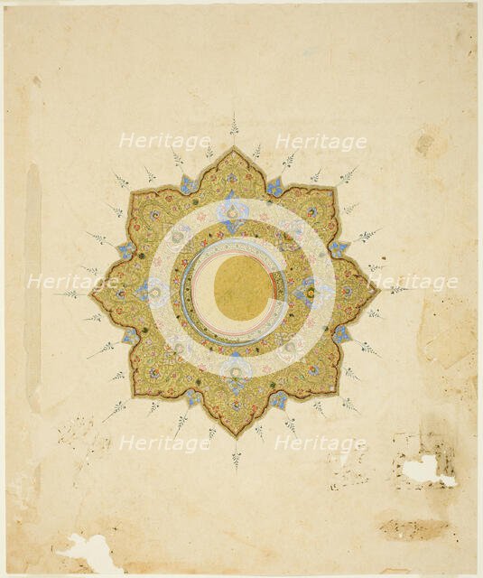 Shamsa Medallion, 16th/17th century. Creator: Unknown.