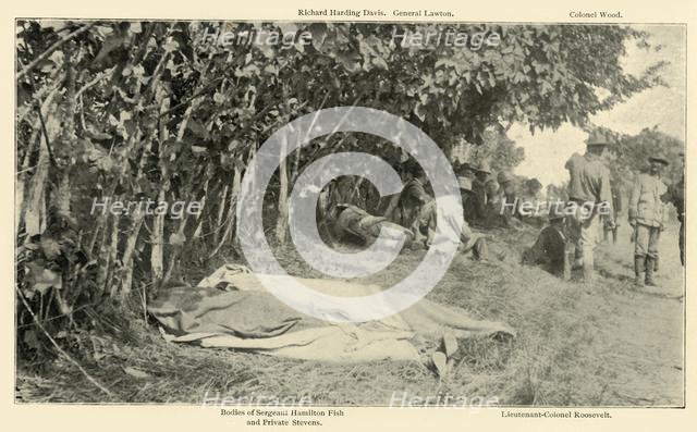 'Scene after "Rough Riders" Battle, June 24th', Spanish-American War, 1898, (1899). Creator: Burr McIntosh.