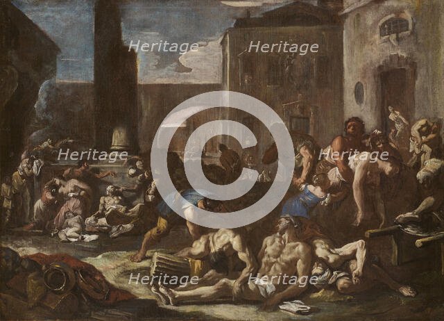 The Plague of Ashdod. Creator: Ricci, Sebastiano (1659-1734).