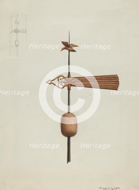 Weather Vane, c. 1936. Creator: Edward L Loper.