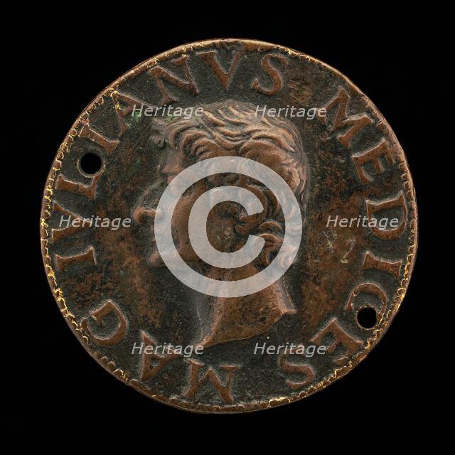 Giuliano II de' Medici, 1478-1516, Duc de Nemours [obverse], 1513. Creator: Unknown.