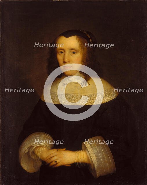 Portrait of a Woman, c1650-1655. Creator: Cornelis Janssens van Ceulen.