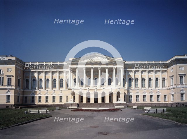 The Old Michael Palace in St. Petersburg, 1819-1825. Artist: Rossi, Carlo (1775-1849)