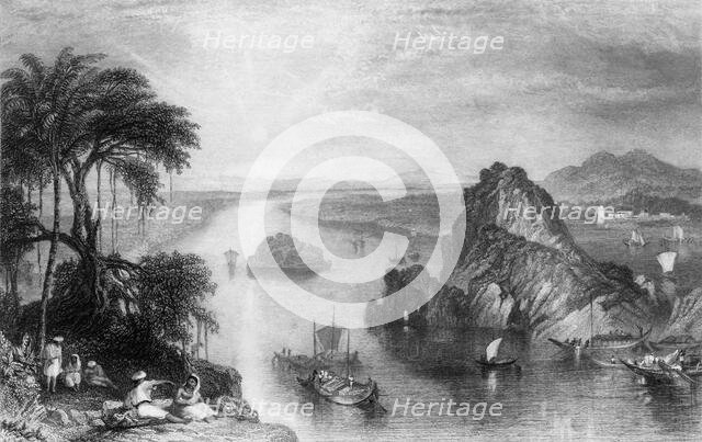 'Scene at Colgong on the Ganges', 1845. Creator: Unknown.