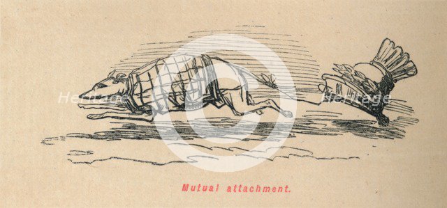 'Mutual attachment', 1852. Artist: John Leech.