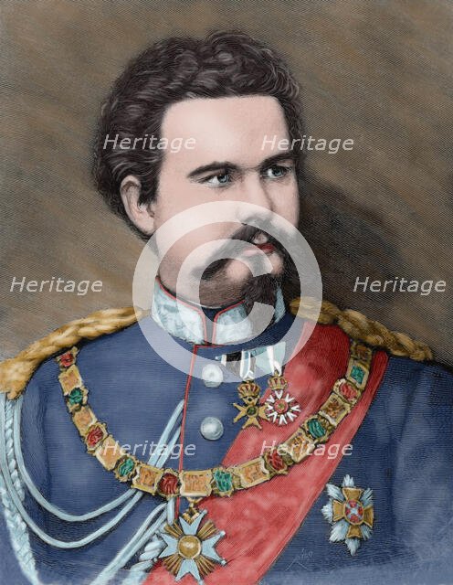 Ludwig II of Bavaria, 1885.  Creator: Rico.