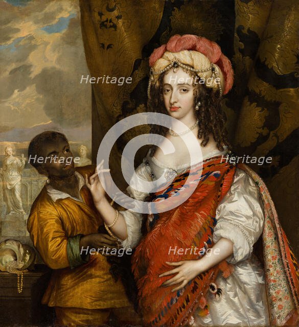 Portrait of Mary Stuart, Princess of Orange (1631-1660), ca 1664. Creator: Hannemann, Adriaen (1601-1671).