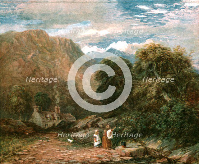 'The Blackberry Gatherers', c1850, (c1900). Creator: Unknown.