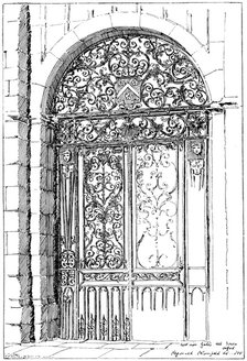 'Iron Gates All Souls, Oxford', 1899. Artist: Unknown