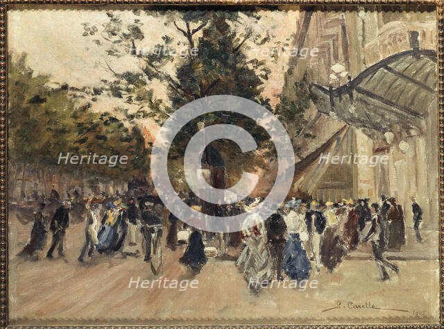 Boulevard des Capucines, 1905. Creator: Georges-Emile Carette.