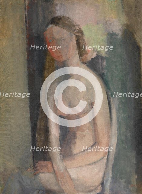 Nude with Arms Crossed, 1927. Creator: Hippolyte Daeye.