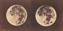 Full Moon: The Left Hand Moon was Photographed June 2nd, 1871. The Right Hand Moon was Pho..., 1871. Creator: Lewis Morris Rutherfurd.