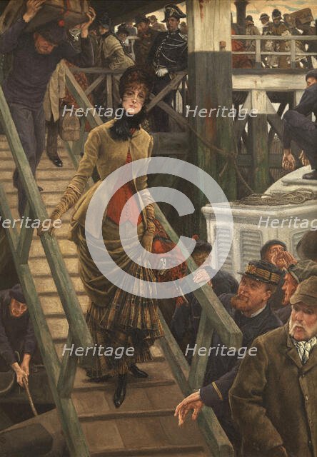 Embarkation at Calais, 1883-1885. Creator: James Tissot.
