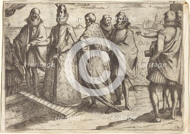 Embarkation at Genoa [recto], 1612. Creator: Jacques Callot.