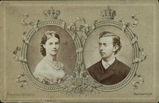 Grand Duke Nicholas Alexandrovich of Russia (1843-1865) and Princess Dagmar of Denmark, 1865. Creator: Hansen, Georg Emil (1833-1891).