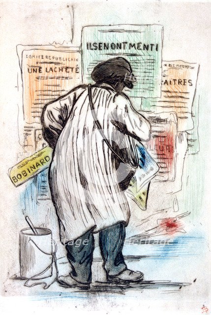 'The Poster Man', c1900-1919. Artist: Henri Boutet