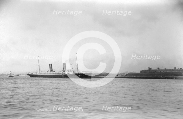 RMS 'Lucania' at Liverpool, 1890-1910. Artist: Unknown
