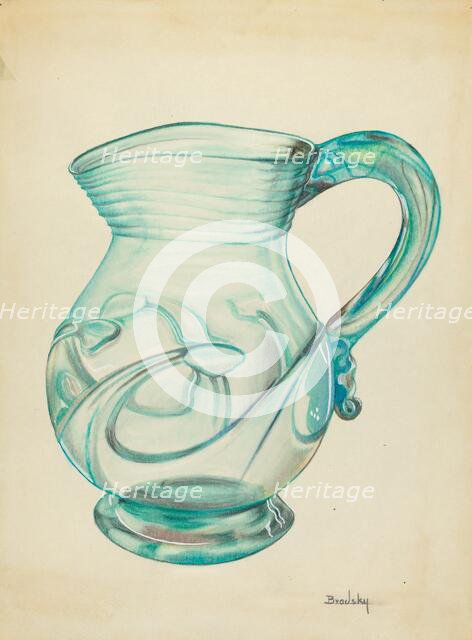 Large Pitcher, 1935/1942. Creator: S. Brodsky.