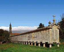 Horreo of Carnota, La Coruna province, Galicia, Spain, 2010. Creator: LTL.