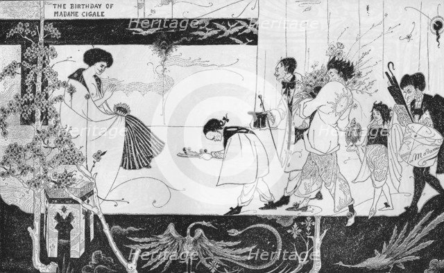 'The Birthday of Madame Cigale', c1893. Artist: Aubrey Beardsley.