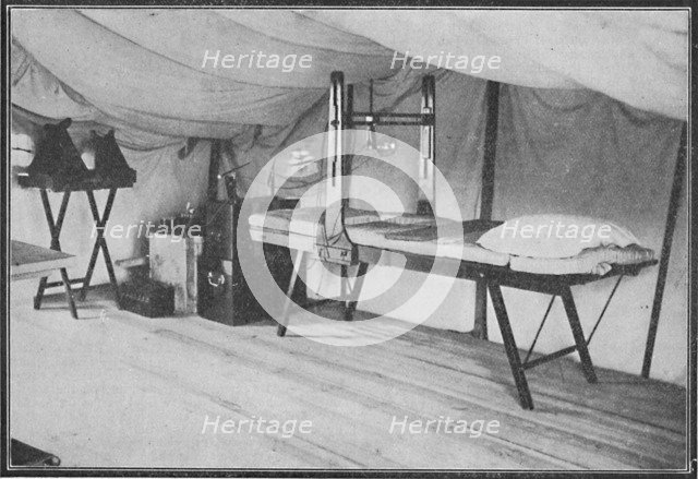 Interior of a Portland field hospital during the Boer War in South Africa, 1900.  Artist: Anthony Bowlby.