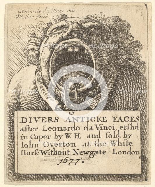 Title Page, Divers Anticke Faces, 1677. Creator: Wenceslaus Hollar.