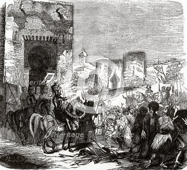 Capitulation of Nasrids during the conquest of Granada, by the armies of the Catholic Kings, Janu…